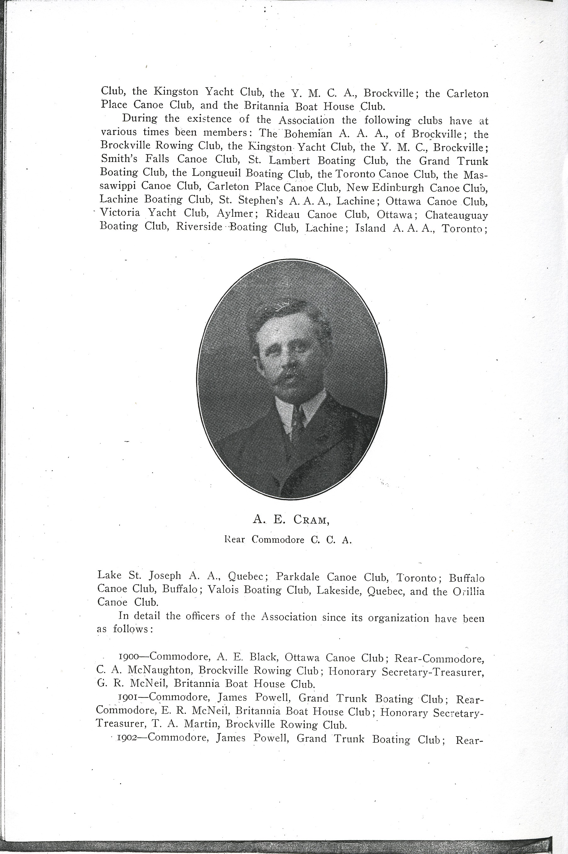 1909 CCA History